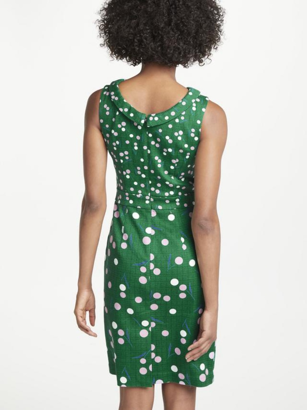 New BODEN Martha Shift Dress in Sap Green Dandelion - Picture 4 of 11